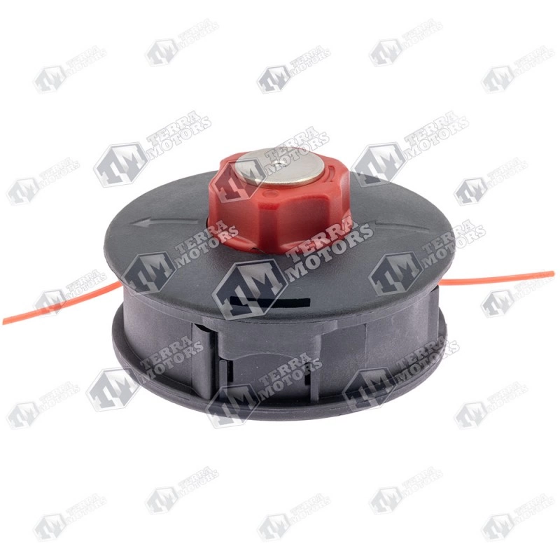 Cap cu fir motocoasa Automat - M10x1.25 - Buton rosu Mediu - 120mm